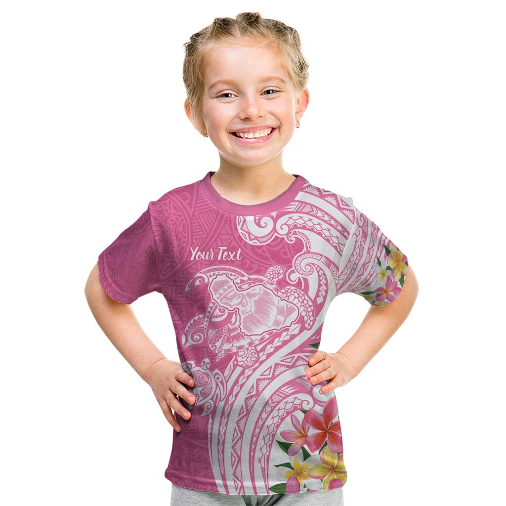 Aloha Maui Island Personalized Kid T Shirt Rose Dreamy Turtle LT7 Rose Pink - Polynesian Pride