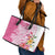 Aloha Maui Island Personalized Leather Tote Bag Rose Dreamy Turtle