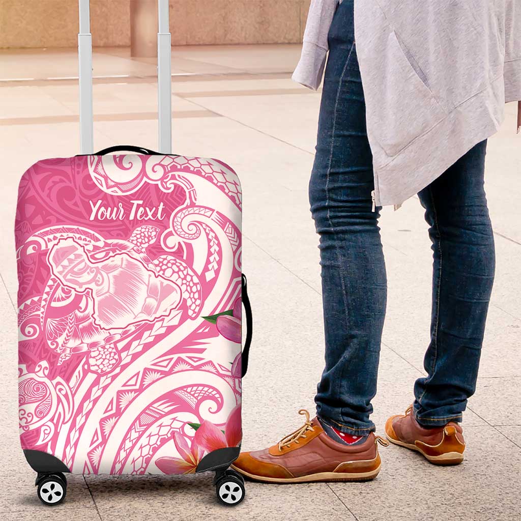 Aloha Maui Island Personalized Luggage Cover Rose Dreamy Turtle LT7 Rose Pink - Polynesian Pride