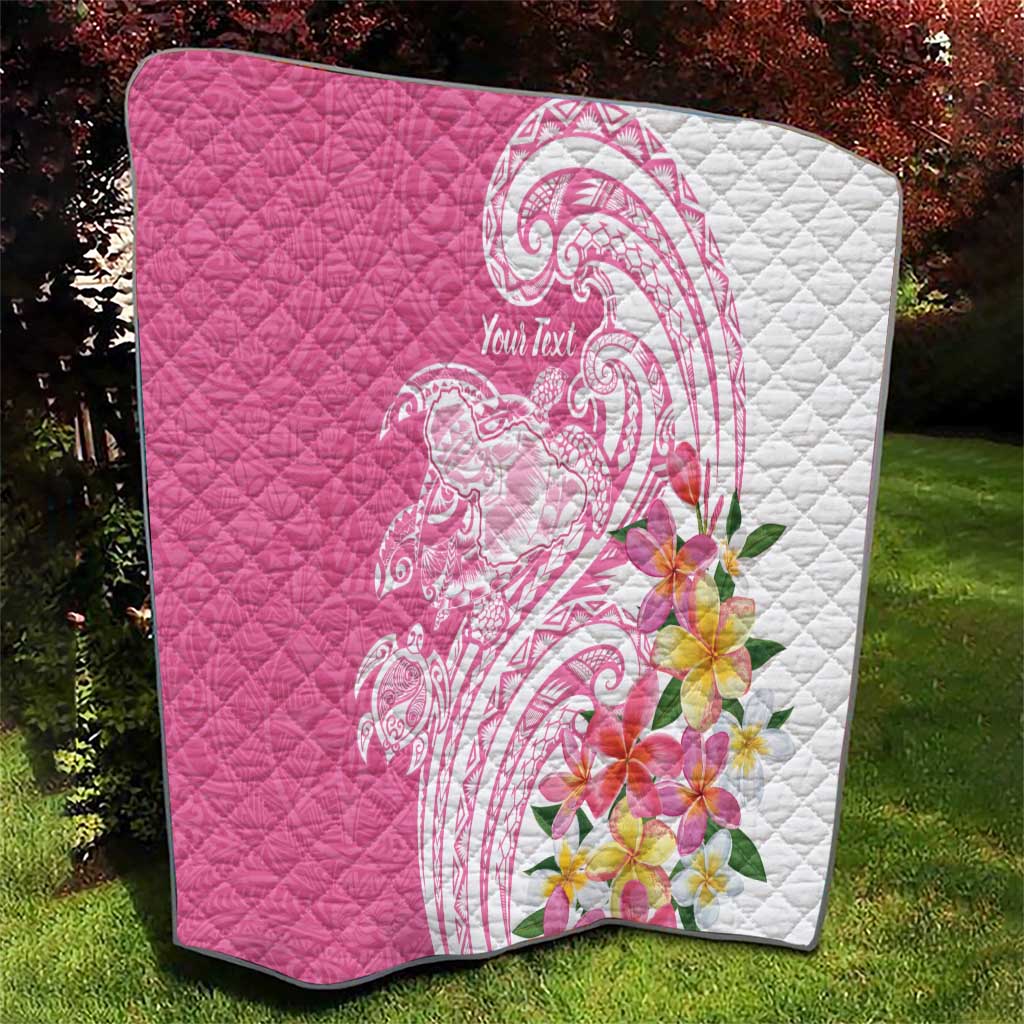 Aloha Maui Island Personalized Quilt Rose Dreamy Turtle