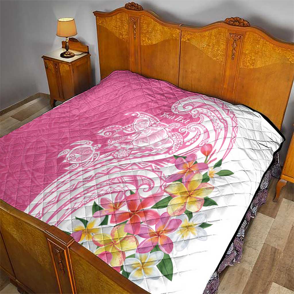 Aloha Maui Island Personalized Quilt Rose Dreamy Turtle