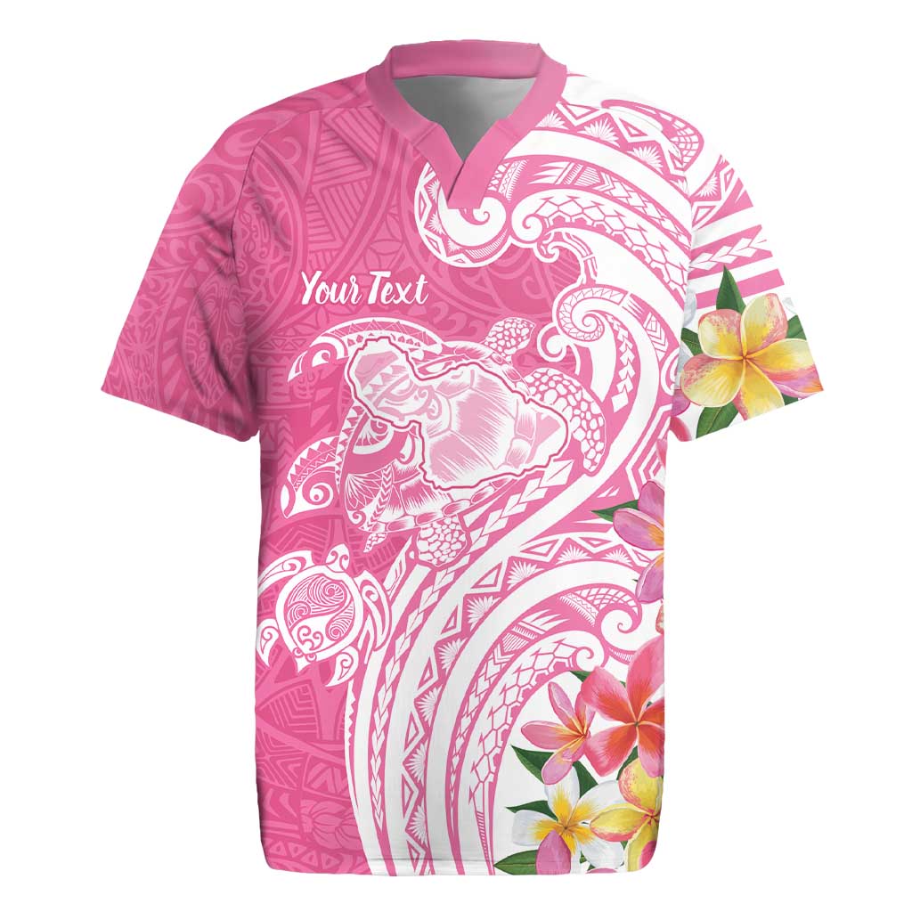 Aloha Maui Island Personalized Rugby Jersey Rose Dreamy Turtle