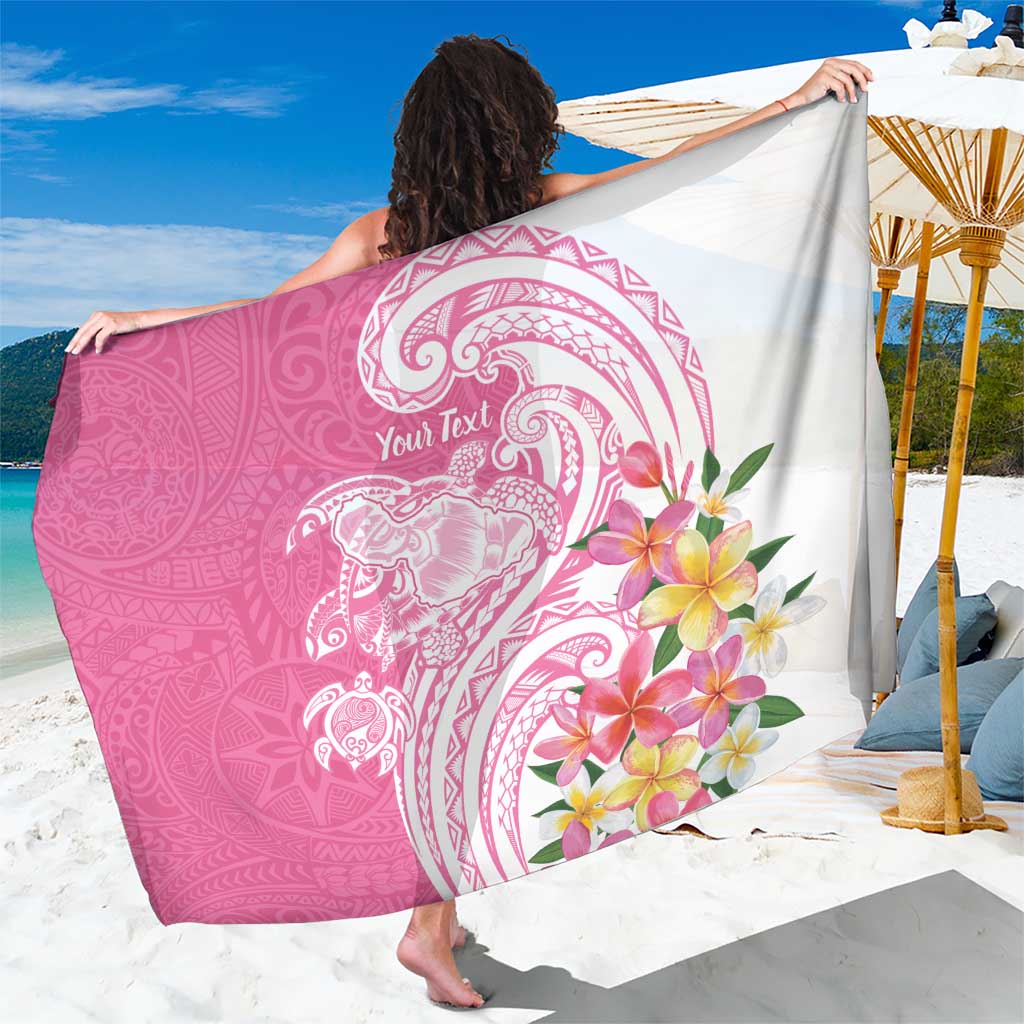 Aloha Maui Island Personalized Sarong Rose Dreamy Turtle LT7 One Size 44 x 66 inches Rose Pink - Polynesian Pride