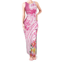 Aloha Maui Island Personalized Tank Maxi Dress Rose Dreamy Turtle LT7 Women Rose Pink - Polynesian Pride