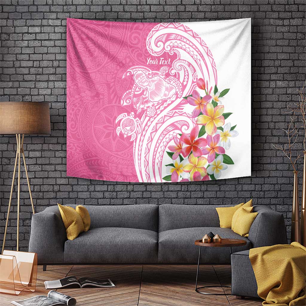 Aloha Maui Island Personalized Tapestry Rose Dreamy Turtle LT7 Rose Pink - Polynesian Pride