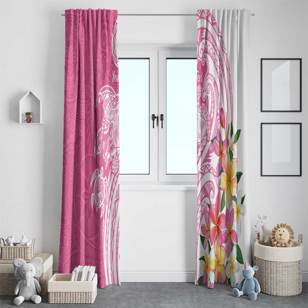 Aloha Maui Island Personalized Window Curtain Rose Dreamy Turtle