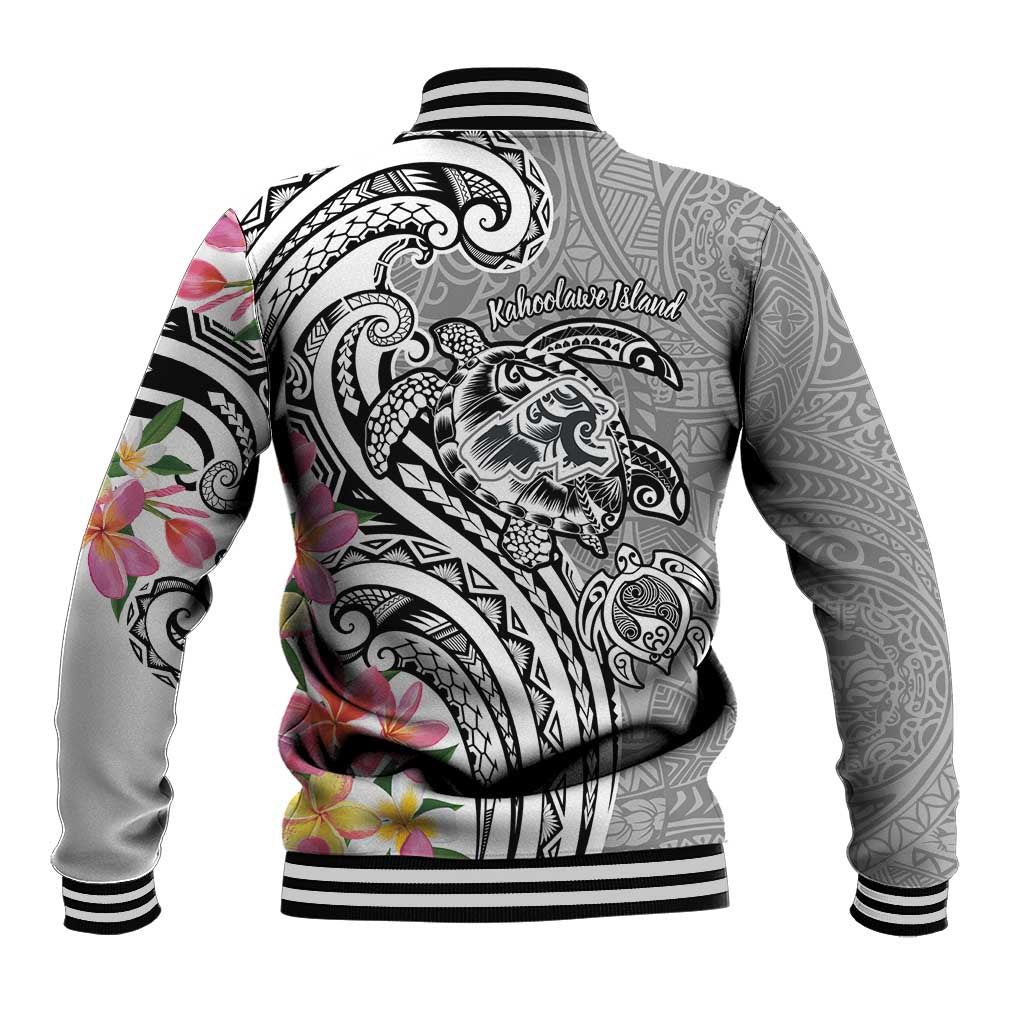 Aloha Kahoolawe Island Personalized Baseball Jacket Ashen Dreamy Turtle
