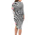 Aloha Kahoolawe Island Personalized Family Matching Long Sleeve Bodycon Dress and Hawaiian Shirt Ashen Dreamy Turtle