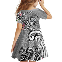 Aloha Kahoolawe Island Personalized Family Matching Mermaid Dress and Hawaiian Shirt Ashen Dreamy Turtle