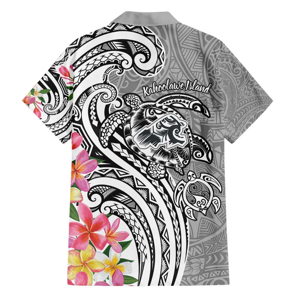 Aloha Kahoolawe Island Personalized Family Matching Off Shoulder Short Dress and Hawaiian Shirt Ashen Dreamy Turtle