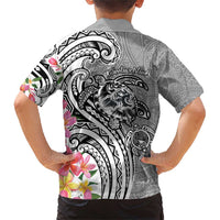 Aloha Kahoolawe Island Personalized Family Matching Short Sleeve Bodycon Dress and Hawaiian Shirt Ashen Dreamy Turtle