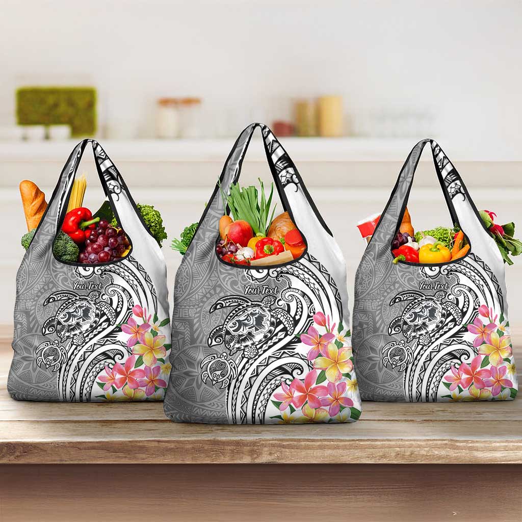 Aloha Kahoolawe Island Personalized Grocery Bag Ashen Dreamy Turtle