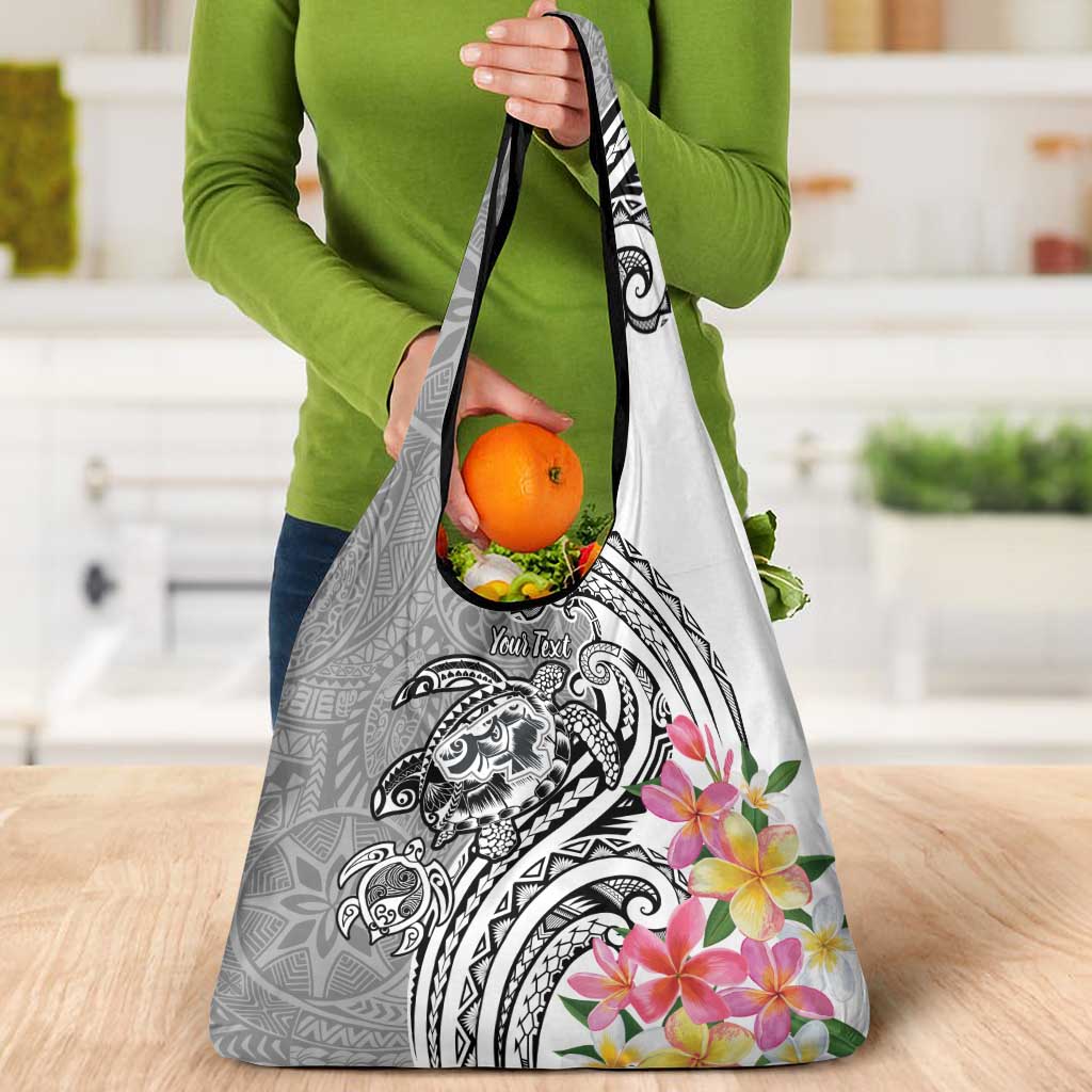 Aloha Kahoolawe Island Personalized Grocery Bag Ashen Dreamy Turtle