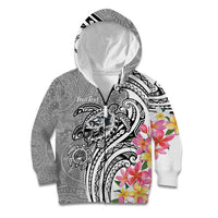 Aloha Kahoolawe Island Personalized Kid Hoodie Ashen Dreamy Turtle