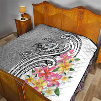 Aloha Kahoolawe Island Personalized Quilt Ashen Dreamy Turtle