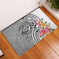 Aloha Kahoolawe Island Personalized Rubber Doormat Ashen Dreamy Turtle
