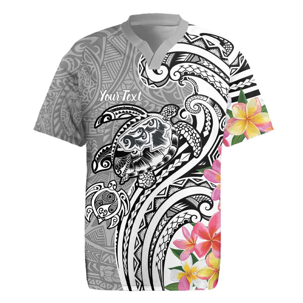 Aloha Kahoolawe Island Personalized Rugby Jersey Ashen Dreamy Turtle