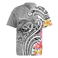 Aloha Kahoolawe Island Personalized Rugby Jersey Ashen Dreamy Turtle