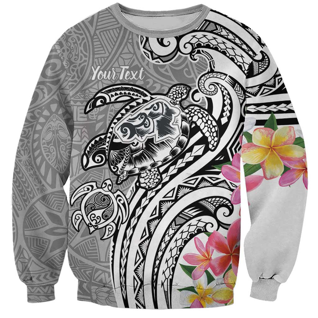 Aloha Kahoolawe Island Personalized Sweatshirt Ashen Dreamy Turtle