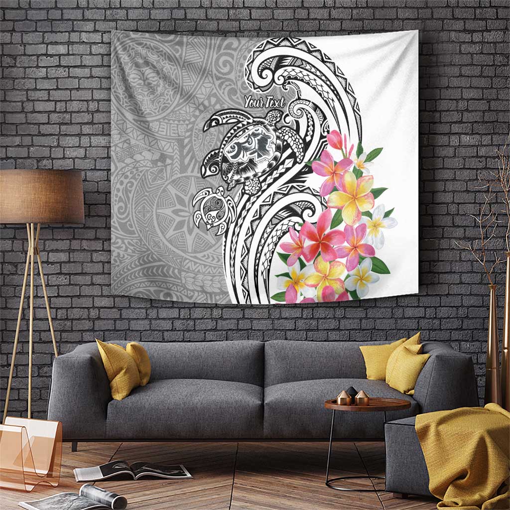 Aloha Kahoolawe Island Personalized Tapestry Ashen Dreamy Turtle LT7 Grey - Polynesian Pride