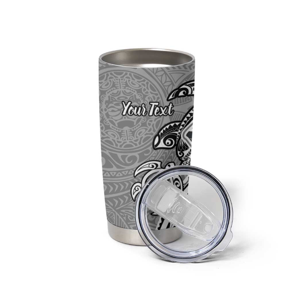 Aloha Kahoolawe Island Personalized Tumbler Cup Ashen Dreamy Turtle