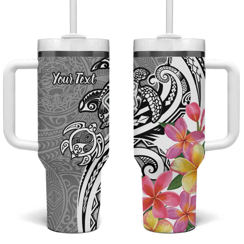 Aloha Kahoolawe Island Personalized Tumbler With Handle Ashen Dreamy Turtle