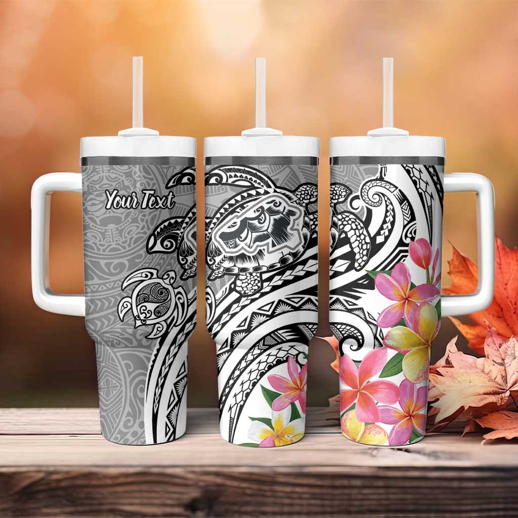 Aloha Kahoolawe Island Personalized Tumbler With Handle Ashen Dreamy Turtle