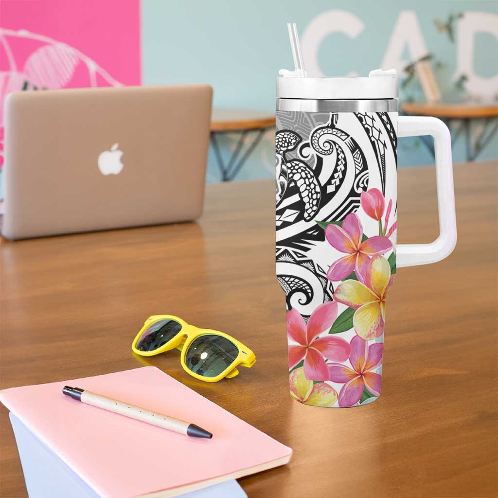 Aloha Kahoolawe Island Personalized Tumbler With Handle Ashen Dreamy Turtle