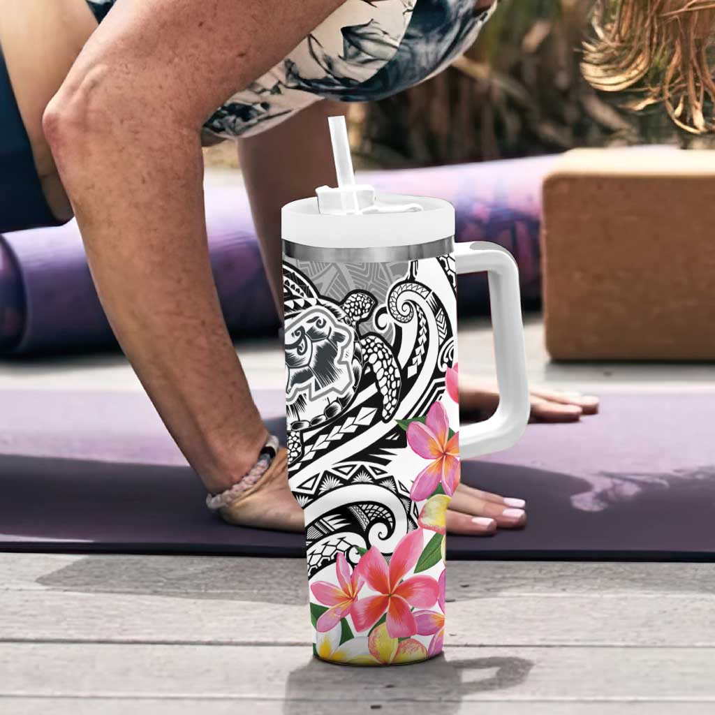 Aloha Kahoolawe Island Personalized Tumbler With Handle Ashen Dreamy Turtle