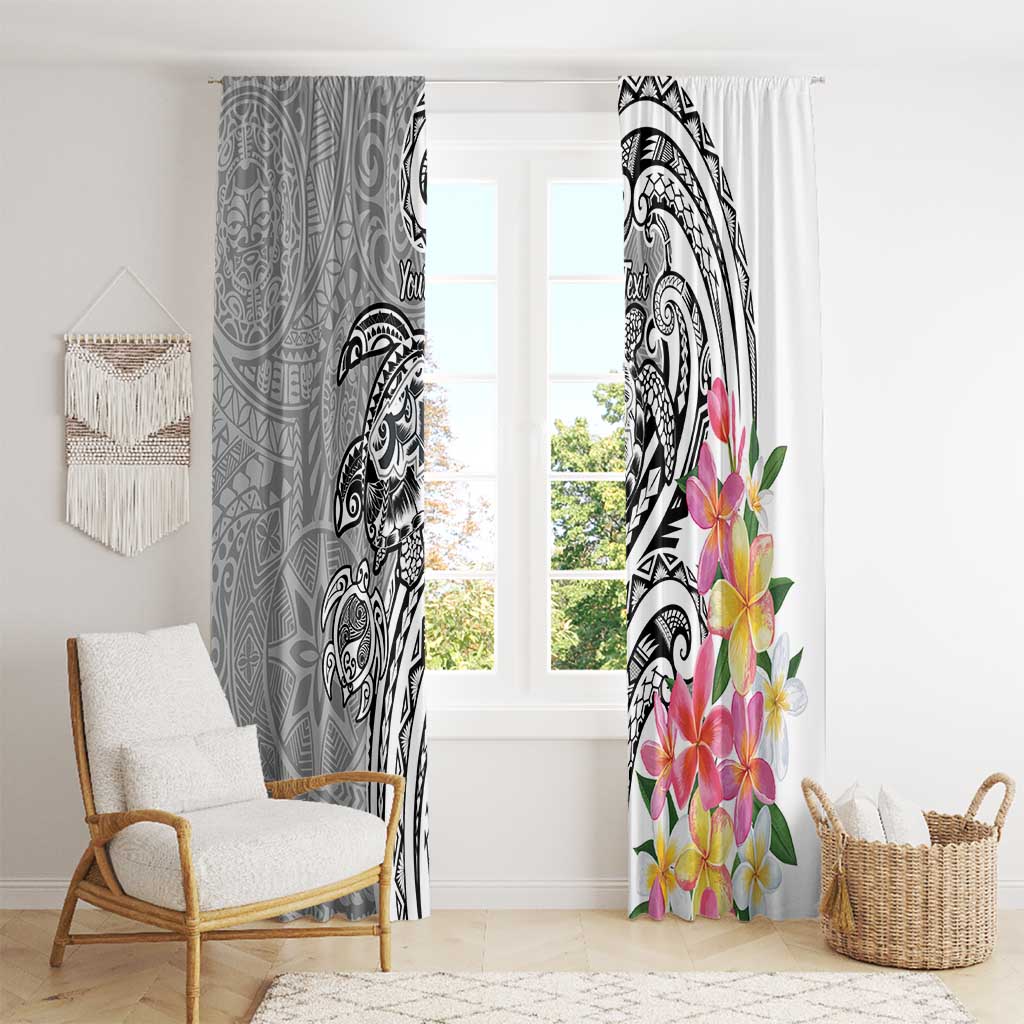 Aloha Kahoolawe Island Personalized Window Curtain Ashen Dreamy Turtle