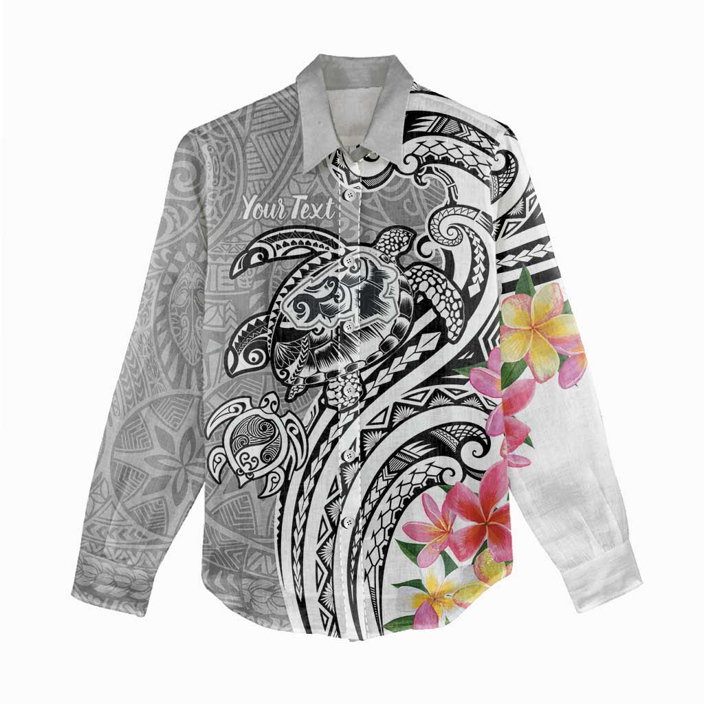 Aloha Kahoolawe Island Personalized Women Casual Shirt Ashen Dreamy Turtle
