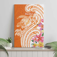 Aloha Lanai Island Personalized Canvas Wall Art Orange Dreamy Turtle