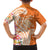 Aloha Lanai Island Personalized Family Matching Summer Maxi Dress and Hawaiian Shirt Orange Dreamy Turtle