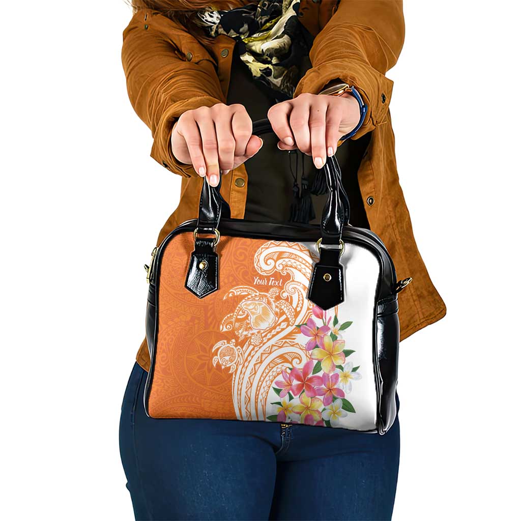 Aloha Lanai Island Personalized Shoulder Handbag Orange Dreamy Turtle LT7 One Size Orange - Polynesian Pride