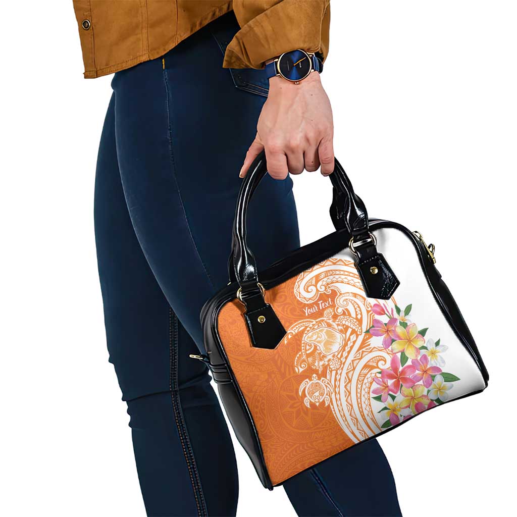 Aloha Lanai Island Personalized Shoulder Handbag Orange Dreamy Turtle LT7 - Polynesian Pride