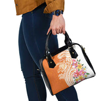 Aloha Lanai Island Personalized Shoulder Handbag Orange Dreamy Turtle LT7 - Polynesian Pride