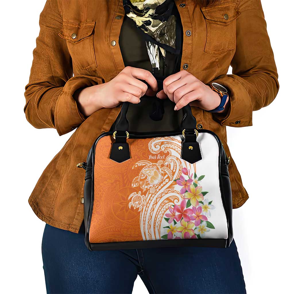 Aloha Lanai Island Personalized Shoulder Handbag Orange Dreamy Turtle LT7 - Polynesian Pride