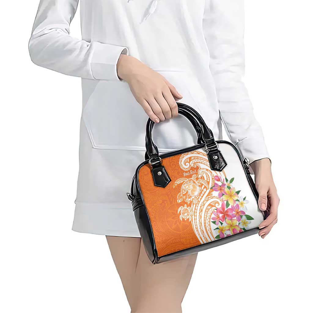 Aloha Lanai Island Personalized Shoulder Handbag Orange Dreamy Turtle LT7 - Polynesian Pride