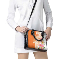Aloha Lanai Island Personalized Shoulder Handbag Orange Dreamy Turtle LT7 - Polynesian Pride