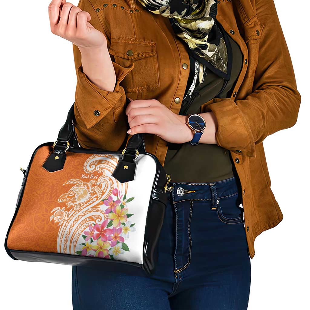 Aloha Lanai Island Personalized Shoulder Handbag Orange Dreamy Turtle LT7 - Polynesian Pride
