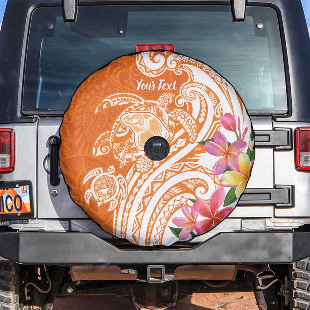 Aloha Lanai Island Personalized Spare Tire Cover Orange Dreamy Turtle LT7 Orange - Polynesian Pride