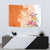Aloha Lanai Island Personalized Tapestry Orange Dreamy Turtle