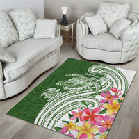 Aloha Molokai Island Personalized Area Rug Sage Dreamy Turtle