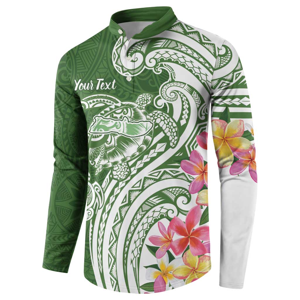 Aloha Molokai Island Personalized Button Sweatshirt Sage Dreamy Turtle