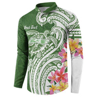 Aloha Molokai Island Personalized Button Sweatshirt Sage Dreamy Turtle