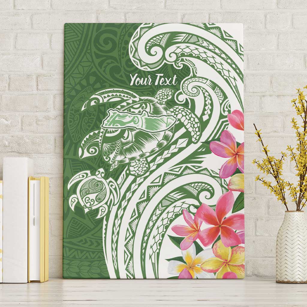 Aloha Molokai Island Personalized Canvas Wall Art Sage Dreamy Turtle