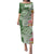 Aloha Molokai Island Personalized Family Matching Puletasi and Hawaiian Shirt Sage Dreamy Turtle