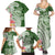 Aloha Molokai Island Personalized Family Matching Summer Maxi Dress and Hawaiian Shirt Sage Dreamy Turtle