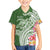 Aloha Molokai Island Personalized Family Matching Summer Maxi Dress and Hawaiian Shirt Sage Dreamy Turtle