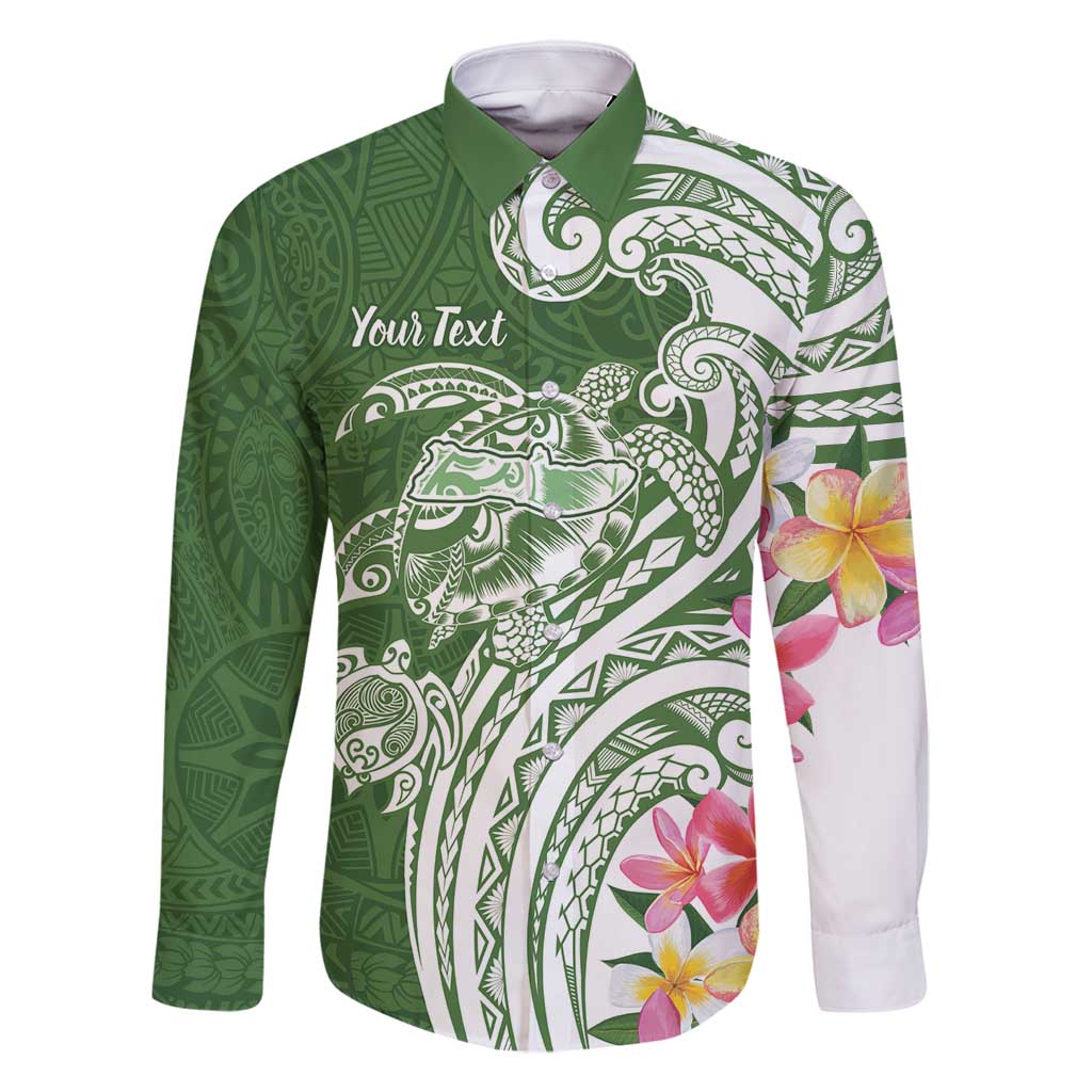 Aloha Molokai Island Personalized Family Matching Tank Maxi Dress and Hawaiian Shirt Sage Dreamy Turtle